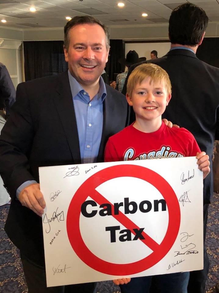 Image result for images of jason kenney fighting carbon tax